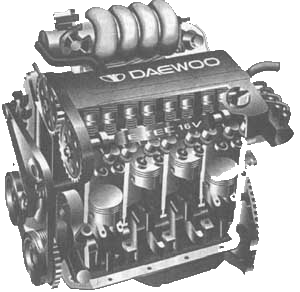 silnik 1500 DOHC 16V Lanos, silnik 1600 16V DOHC Lanos